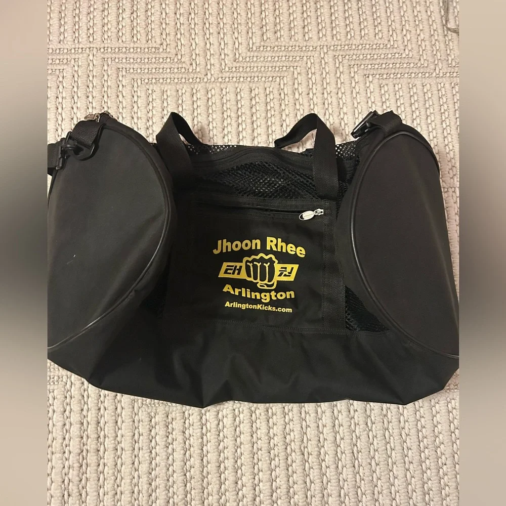 Joon Rhee Unisex Black Martial Arts/Gym Bag W/ Yellow Detailing